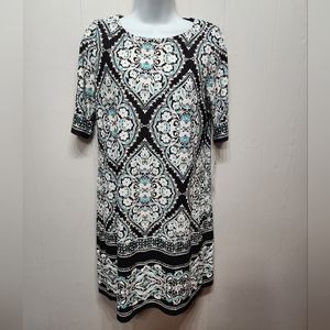 NWT Studio One New York Dress PS Petite Small Long Sleeve Multicolor Office B449